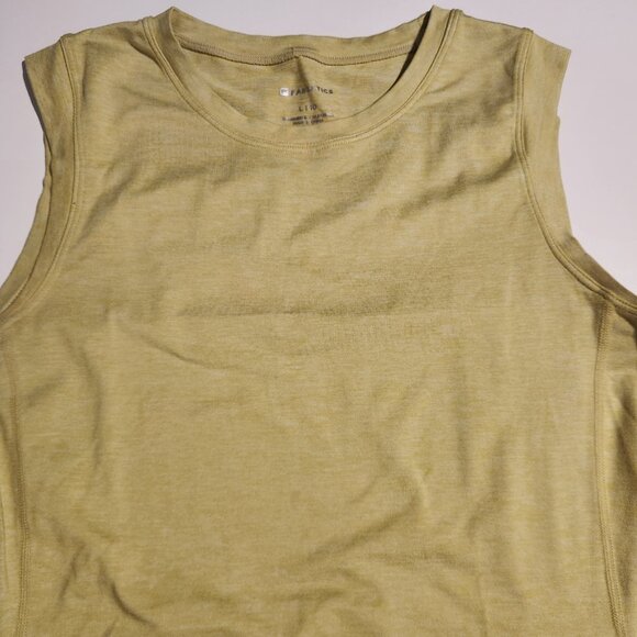Fabletics Tank Top Sleeveless Activewear Crew Neck Yellow Womens Large / 10 - Picture 3 of 10